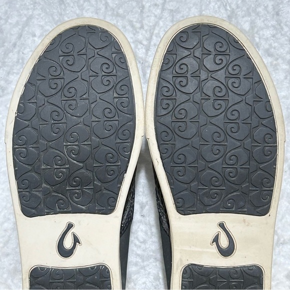 OluKai Womens Grey Pehuea Breathable Comfort Slip On Sneakers Shoes SZ US 7 - Picture 9 of 11